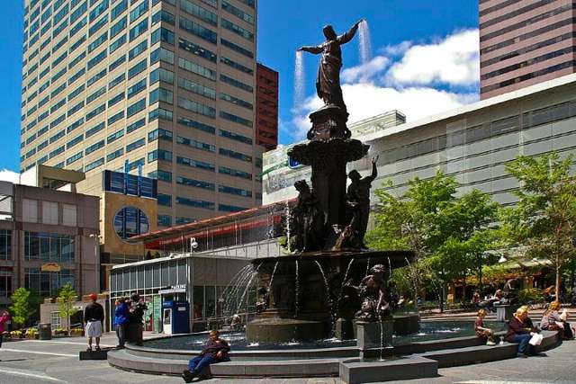 Tyler Davidson Fountain today