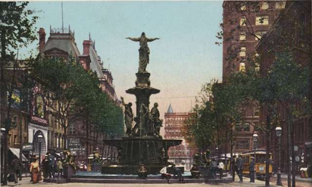 Tyler Davidson Fountain, Early 1900s